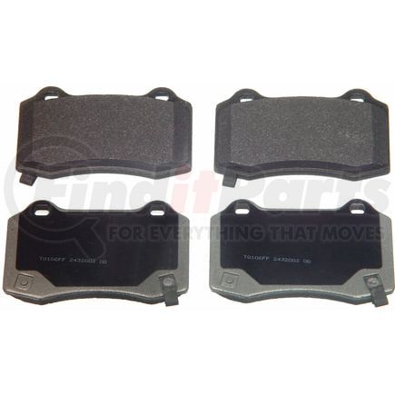 Wagner MX1270 Disc Brake Pad Set Wagner Brake ThermoQuiet MX1270 Semi-Metallic Disc Brake Pad Set