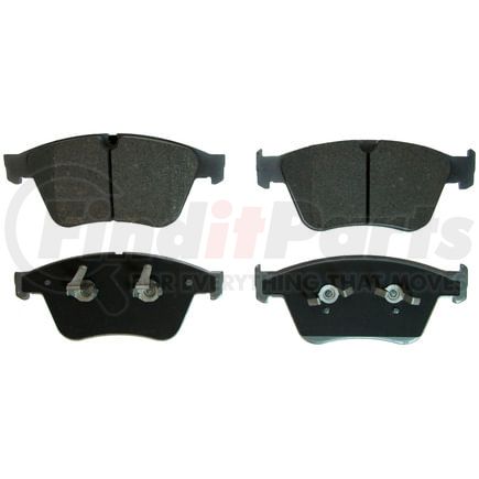 Wagner MX1271 Disc Brake Pad Set Wagner Brake ThermoQuiet MX1271 Semi-Metallic Disc Brake Pad Set