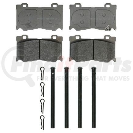 Wagner MX1346 Disc Brake Pad Set Wagner Brake ThermoQuiet MX1346 Semi-Metallic Disc Brake Pad Set