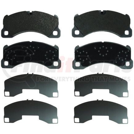 Wagner MX1349 Disc Brake Pad Set Wagner Brake ThermoQuiet MX1349 Semi-Metallic Disc Brake Pad Set