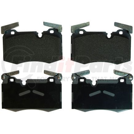 Wagner MX1403 Disc Brake Pad Set Wagner Brake ThermoQuiet MX1403 Semi-Metallic Disc Brake Pad Set
