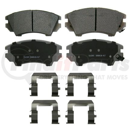 Wagner MX1404 Disc Brake Pad Set Wagner Brake ThermoQuiet MX1404 Semi-Metallic Disc Brake Pad Set