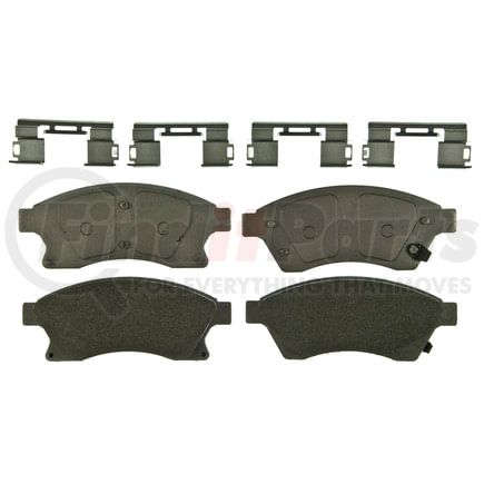 Wagner MX1497 Disc Brake Pad Set Wagner Brake ThermoQuiet MX1497 Semi-Metallic Disc Brake Pad Set