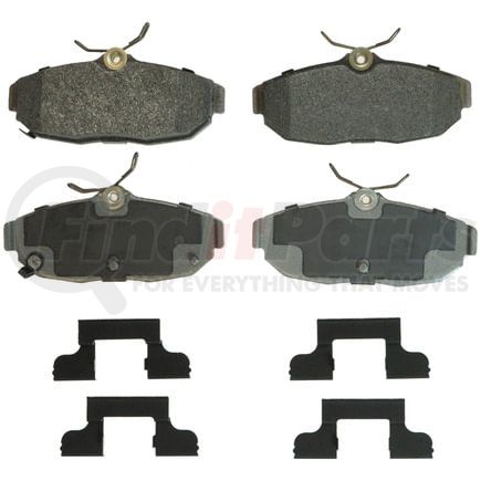 Wagner MX1562 Disc Brake Pad Set Wagner Brake ThermoQuiet MX1562 Semi-Metallic Disc Brake Pad Set