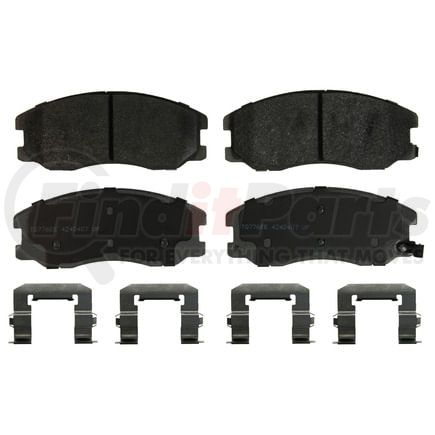 Wagner MX1678 Disc Brake Pad Set Wagner Brake ThermoQuiet MX1678 Semi-Metallic Disc Brake Pad Set