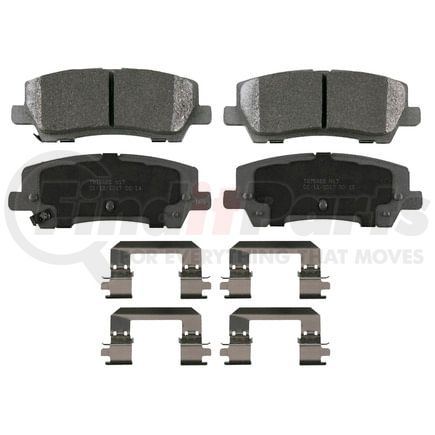 Wagner MX1810 Disc Brake Pad Set Wagner Brake ThermoQuiet MX1810 Semi-Metallic Disc Brake Pad Set