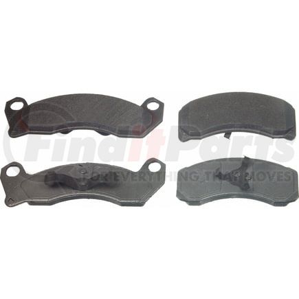 Wagner MX199 Disc Brake Pad Set Wagner Brake ThermoQuiet MX199 Semi-Metallic Disc Brake Pad Set