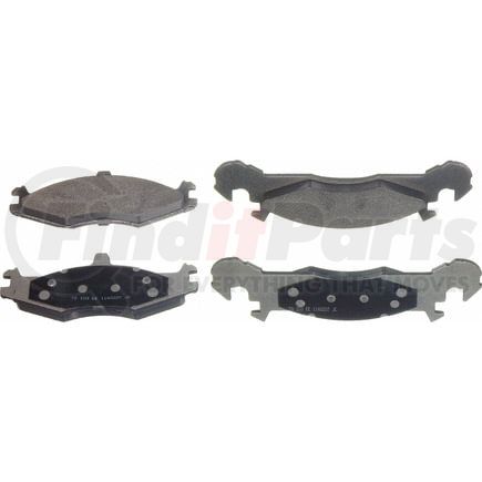Wagner MX221 Disc Brake Pad Set Wagner ThermoQuiet MX221 Semi-Metallic Disc Brake Pad Set