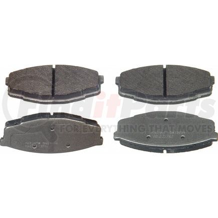 Wagner MX207 Disc Brake Pad Set Wagner Brake ThermoQuiet MX207 Semi-Metallic Disc Brake Pad Set