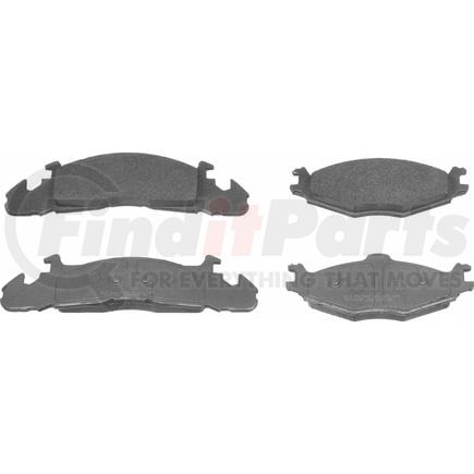 Wagner MX259 Disc Brake Pad Set Wagner Brake ThermoQuiet MX259 Semi-Metallic Disc Brake Pad Set