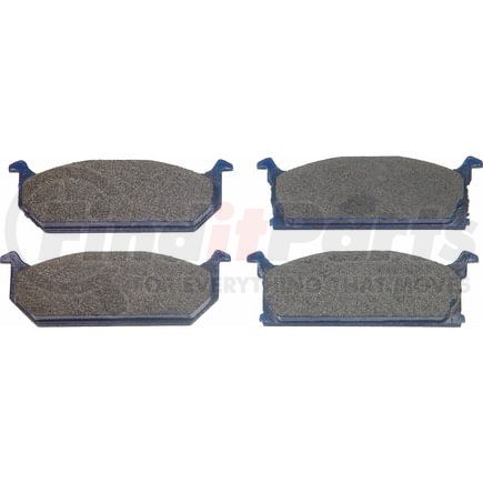 Wagner MX296 Disc Brake Pad Set Wagner Brake ThermoQuiet MX296 Semi-Metallic Disc Brake Pad Set