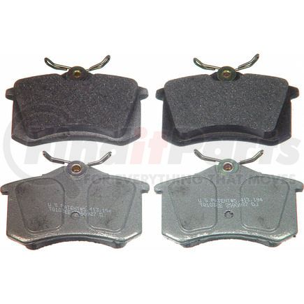 Wagner MX340 Disc Brake Pad Set Wagner Brake ThermoQuiet MX340 Semi-Metallic Disc Brake Pad Set