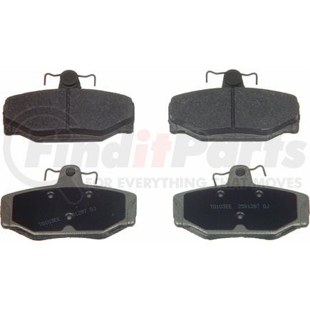 Wagner MX391 Disc Brake Pad Set Wagner Brake ThermoQuiet MX391 Semi-Metallic Disc Brake Pad Set