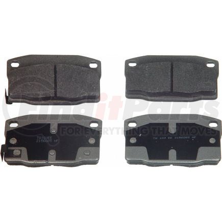 Wagner MX378 Disc Brake Pad Set Wagner Brake ThermoQuiet MX378 Semi-Metallic Disc Brake Pad Set
