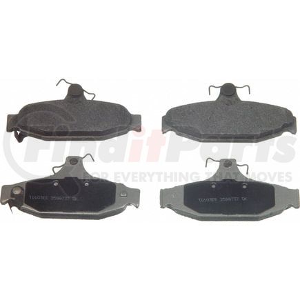 Wagner MX413 Disc Brake Pad Set Wagner Brake ThermoQuiet MX413 Semi-Metallic Disc Brake Pad Set