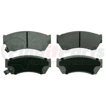 Wagner MX451 Disc Brake Pad Set Wagner Brake ThermoQuiet MX451 Semi-Metallic Disc Brake Pad Set