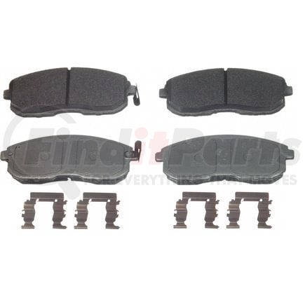 Wagner MX430 Disc Brake Pad Set Wagner Brake ThermoQuiet MX430 Semi-Metallic Disc Brake Pad Set