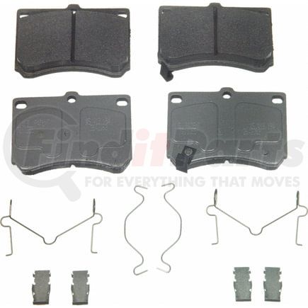 Wagner MX473 Disc Brake Pad Set Wagner Brake ThermoQuiet MX473 Semi-Metallic Disc Brake Pad Set