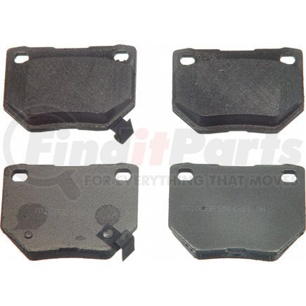 Wagner MX461 Disc Brake Pad Set Wagner Brake ThermoQuiet MX461 Semi-Metallic Disc Brake Pad Set