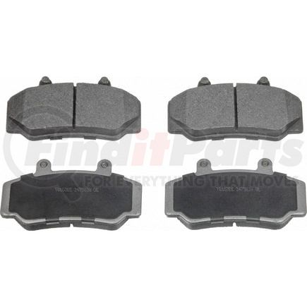 Wagner MX492 Disc Brake Pad Set Wagner ThermoQuiet MX492 Semi-Metallic Disc Brake Pad Set