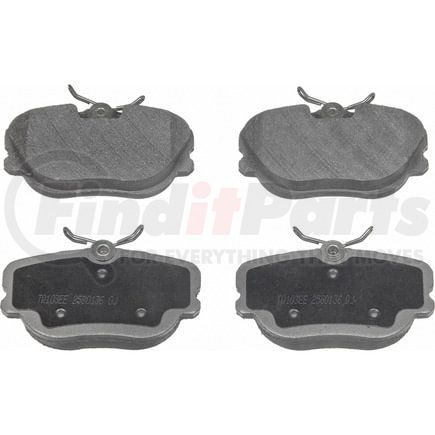 Wagner MX493A Disc Brake Pad Set Wagner Brake ThermoQuiet MX493A Semi-Metallic Disc Brake Pad Set