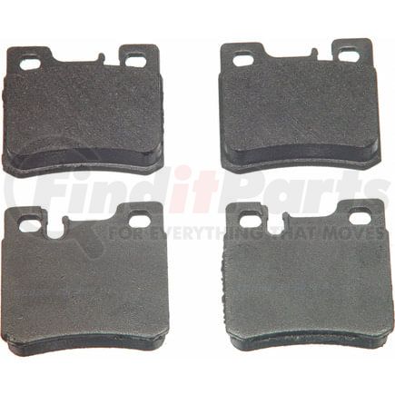 Wagner MX495 Disc Brake Pad Set Wagner Brake ThermoQuiet MX495 Semi-Metallic Disc Brake Pad Set