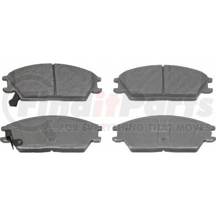 Wagner MX497 Disc Brake Pad Set Wagner Brake ThermoQuiet MX497 Semi-Metallic Disc Brake Pad Set