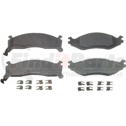 Wagner MX521 Disc Brake Pad Set Wagner Brake ThermoQuiet MX521 Semi-Metallic Disc Brake Pad Set