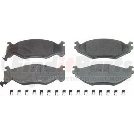 Wagner MX522 Disc Brake Pad Set Wagner Brake ThermoQuiet MX522 Semi-Metallic Disc Brake Pad Set