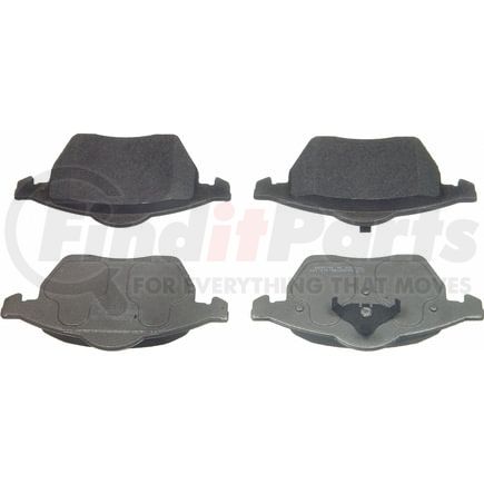 Wagner MX555A Disc Brake Pad Set Wagner Brake ThermoQuiet MX555A Semi-Metallic Disc Brake Pad Set
