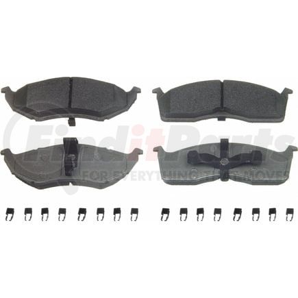 Wagner MX591 Disc Brake Pad Set Wagner Brake ThermoQuiet MX591 Semi-Metallic Disc Brake Pad Set