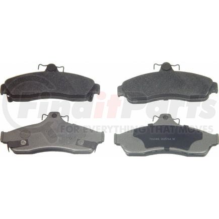 Wagner MX628 Disc Brake Pad Set Wagner Brake ThermoQuiet MX628 Semi-Metallic Disc Brake Pad Set