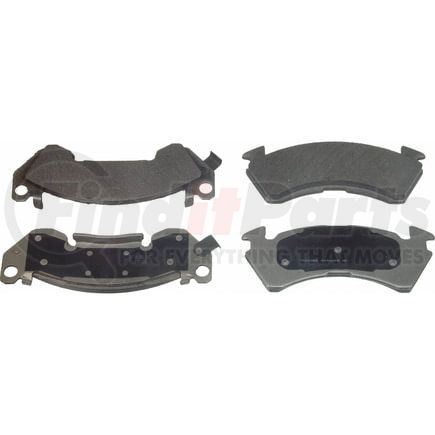 Wagner MX614 Disc Brake Pad Set Wagner Brake ThermoQuiet MX614 Semi-Metallic Disc Brake Pad Set