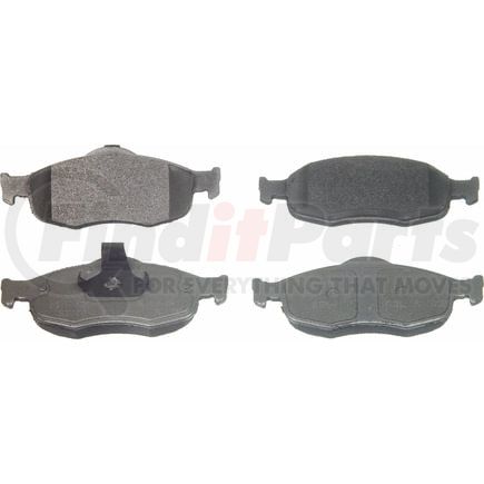 Wagner MX648 Disc Brake Pad Set Wagner Brake ThermoQuiet MX648 Semi-Metallic Disc Brake Pad Set