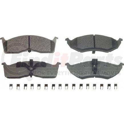 Wagner MX642 Disc Brake Pad Set Wagner Brake ThermoQuiet MX642 Semi-Metallic Disc Brake Pad Set