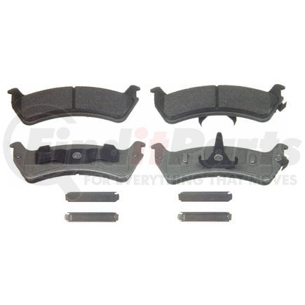 Wagner MX667 Disc Brake Pad Set Wagner Brake ThermoQuiet MX667 Semi-Metallic Disc Brake Pad Set