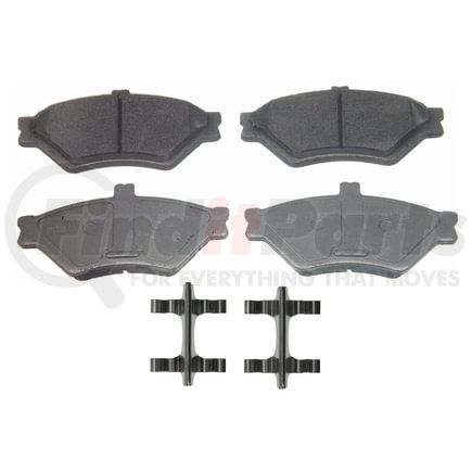 Wagner MX659 Disc Brake Pad Set Wagner Brake ThermoQuiet MX659 Semi-Metallic Disc Brake Pad Set