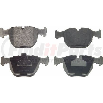 Wagner MX681 Disc Brake Pad Set Wagner Brake ThermoQuiet MX681 Semi-Metallic Disc Brake Pad Set