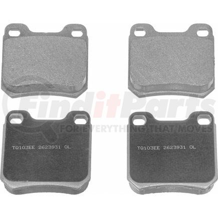 Wagner MX709A Disc Brake Pad Set Wagner Brake ThermoQuiet MX709A Semi-Metallic Disc Brake Pad Set