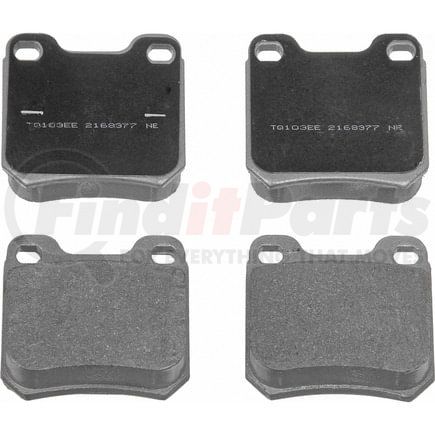 Wagner MX709 Disc Brake Pad Set Wagner Brake ThermoQuiet MX709 Semi-Metallic Disc Brake Pad Set