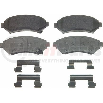 Wagner MX699 Disc Brake Pad Set Wagner Brake ThermoQuiet MX699 Semi-Metallic Disc Brake Pad Set