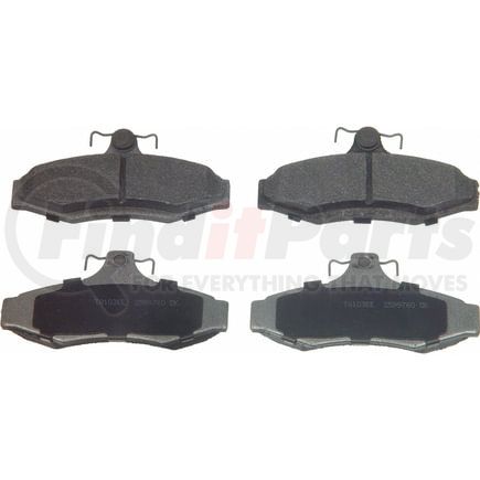 Wagner MX724 Disc Brake Pad Set Wagner Brake ThermoQuiet MX724 Semi-Metallic Disc Brake Pad Set