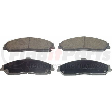 Wagner MX731 Disc Brake Pad Set Wagner Brake ThermoQuiet MX731 Semi-Metallic Disc Brake Pad Set