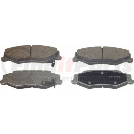 Wagner MX732 Disc Brake Pad Set Wagner Brake ThermoQuiet MX732 Semi-Metallic Disc Brake Pad Set