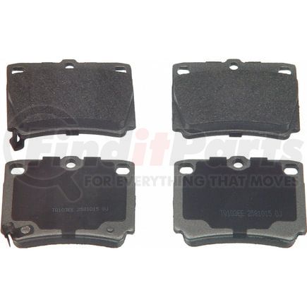 Wagner MX733 Disc Brake Pad Set Wagner Brake ThermoQuiet MX733 Semi-Metallic Disc Brake Pad Set