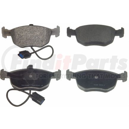 Wagner MX762A Disc Brake Pad Set Wagner Brake ThermoQuiet MX762A Semi-Metallic Disc Brake Pad Set