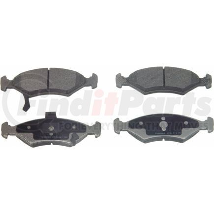Wagner MX766 Disc Brake Pad Set Wagner Brake ThermoQuiet MX766 Semi-Metallic Disc Brake Pad Set