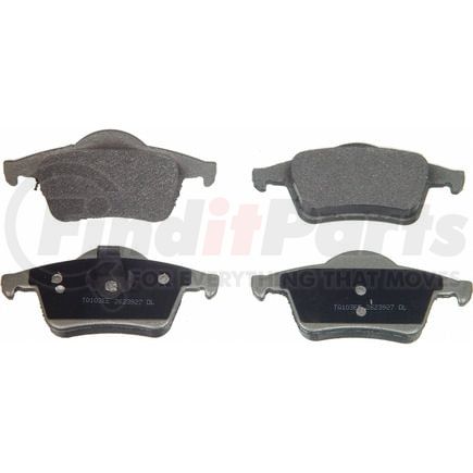 Wagner MX795 Disc Brake Pad Set Wagner Brake ThermoQuiet MX795 Semi-Metallic Disc Brake Pad Set