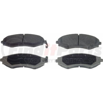 Wagner MX797A Disc Brake Pad Set Wagner Brake ThermoQuiet MX797A Semi-Metallic Disc Brake Pad Set