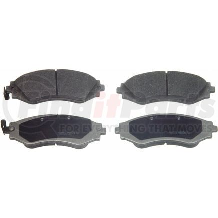 Wagner MX797 Disc Brake Pad Set Wagner Brake ThermoQuiet MX797 Semi-Metallic Disc Brake Pad Set